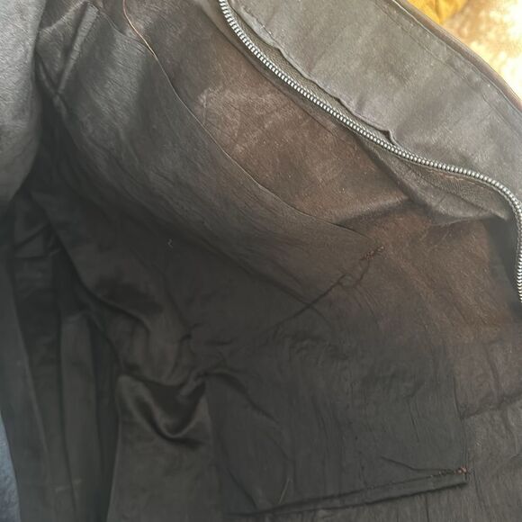 African Hand-made Mud Cloth & Leather Carry-On Bag - Picture 6 of 8